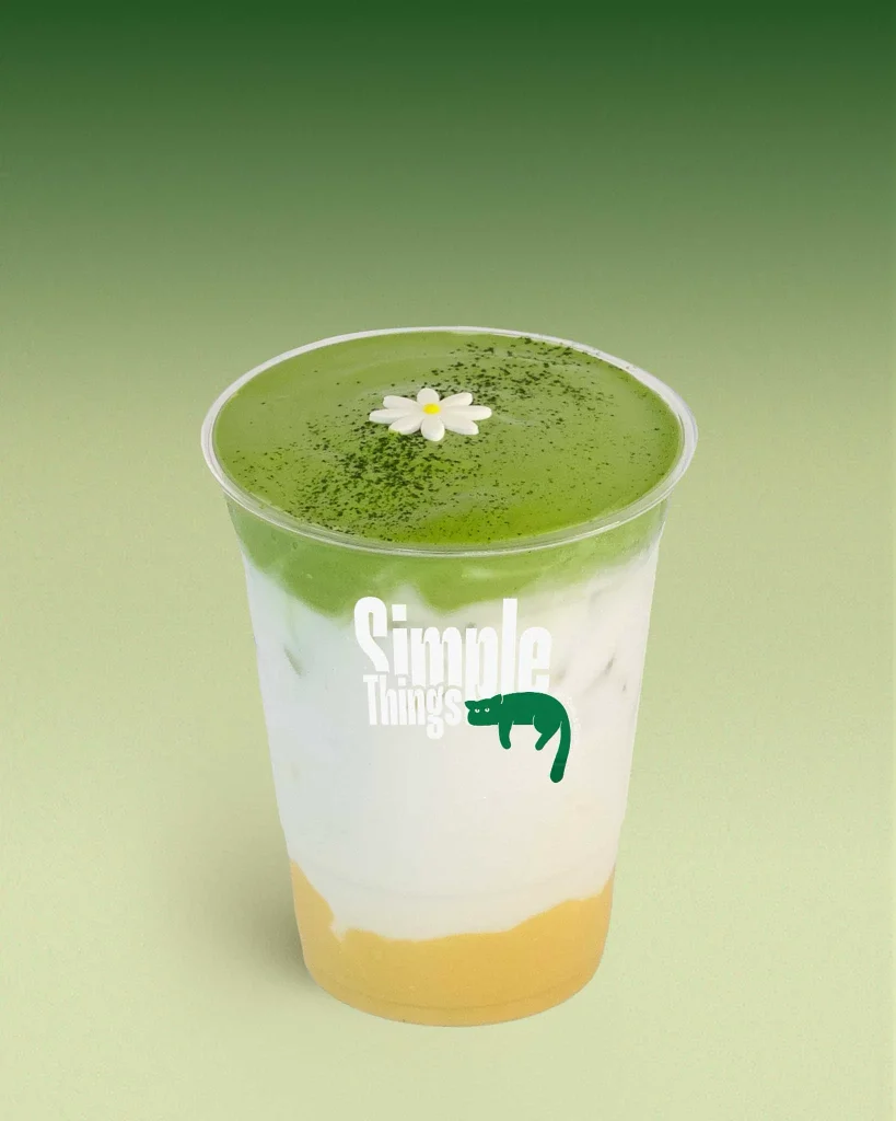 Corn Matcha with Sweet Corn Puree and Creamy Matcha Foam - Simple Things Matcha