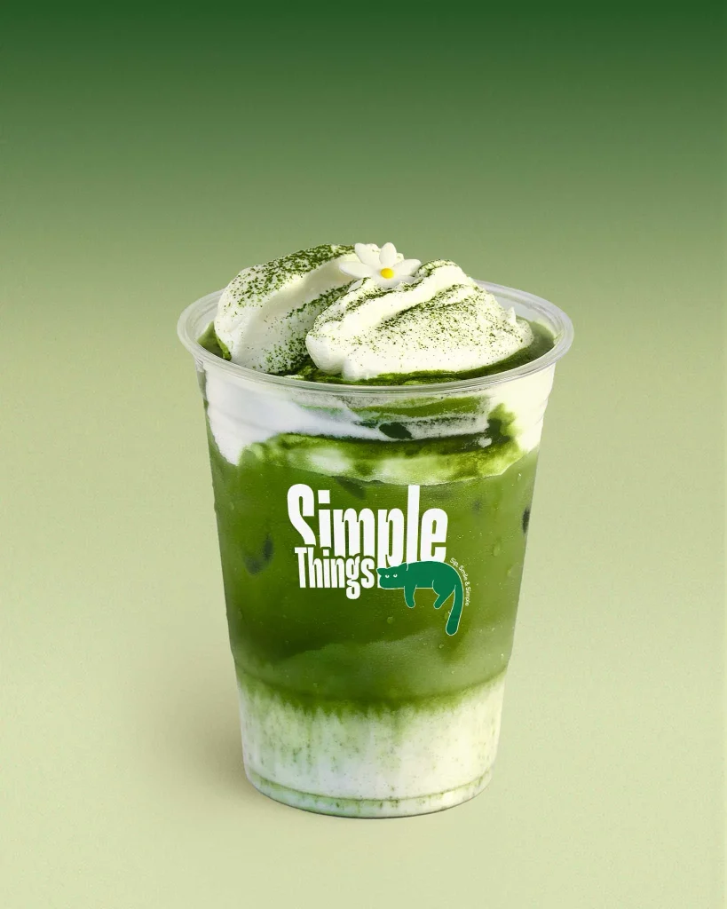 Einspanner Matcha Latte with Cream - Simple Things Matcha